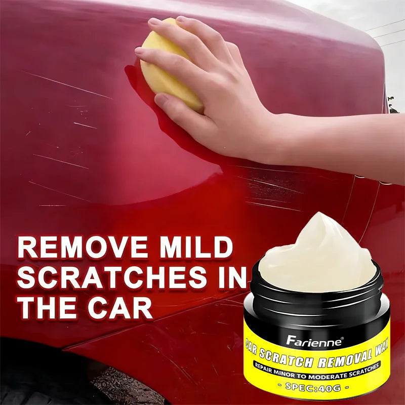 Car Scratch Removal Wax 40g - Auto Paint Polishing Restorer for Fine Scratches & Water Marks