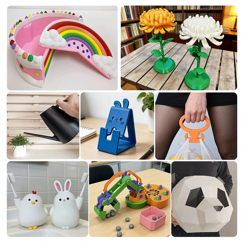 10kg PLA & PETG 3D Printer Filament Set - 1.75mm Multiple Colors & Materials
