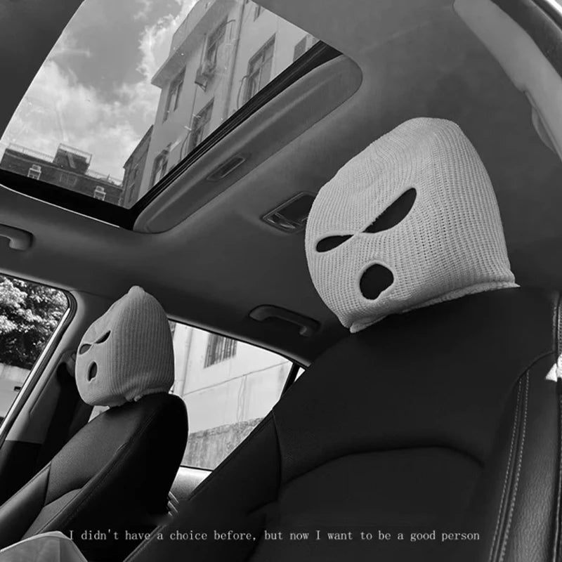3 Hole Full Cover Car Seat Headrest Decor - Halloween & Christmas Fun