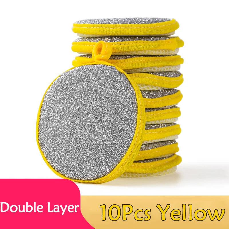 Double-Sided Dishwashing Sponge Set - Household Cleaning Kitchen Tools