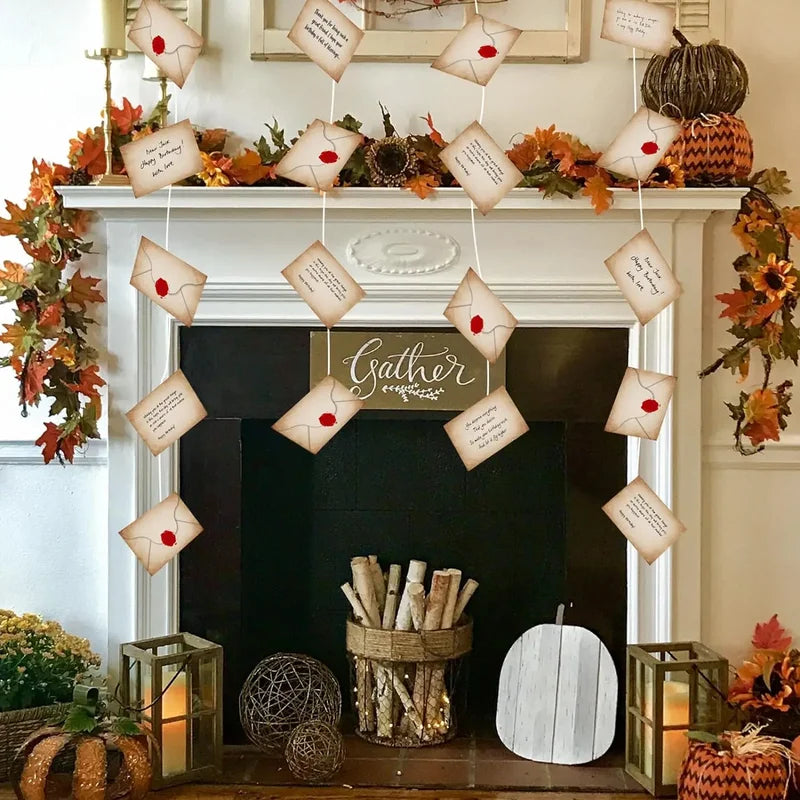 Halloween Acceptance Letter Banner – 80 Greeting Cards for Party Decor & Invitations