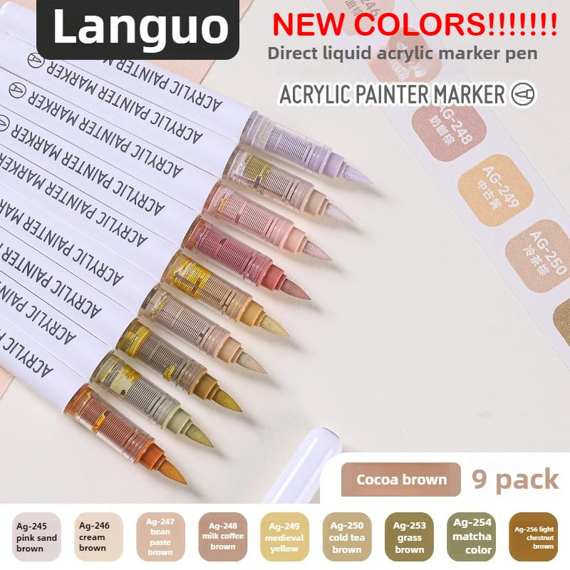 Liquid Acrylic Paint Pens Set for Rock, Ceramic, Stone & DIY Art