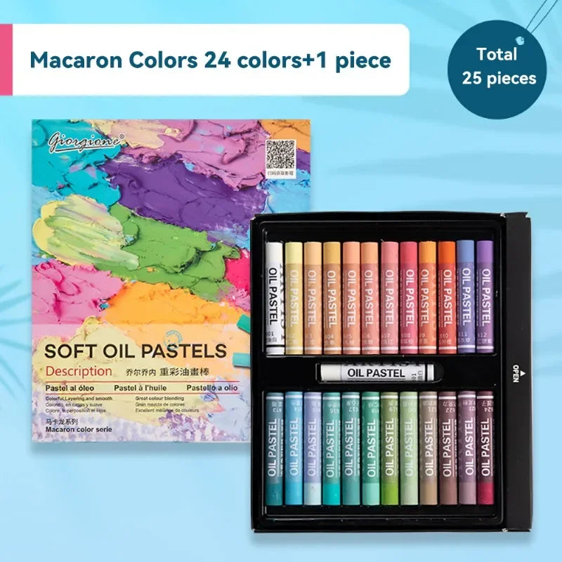 Professional Oil Pastel Set for Drawing and Art Projects - 12/25/38/50 Colors