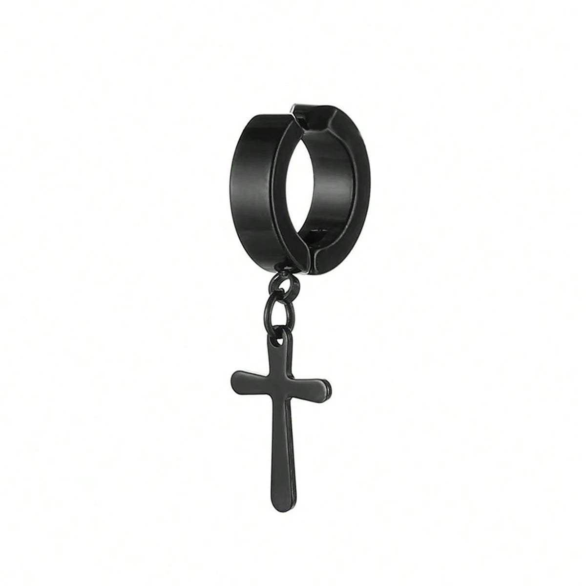 Fashion Punk Cross Star Non Piercing Ear Clip Jewelry for Men Women