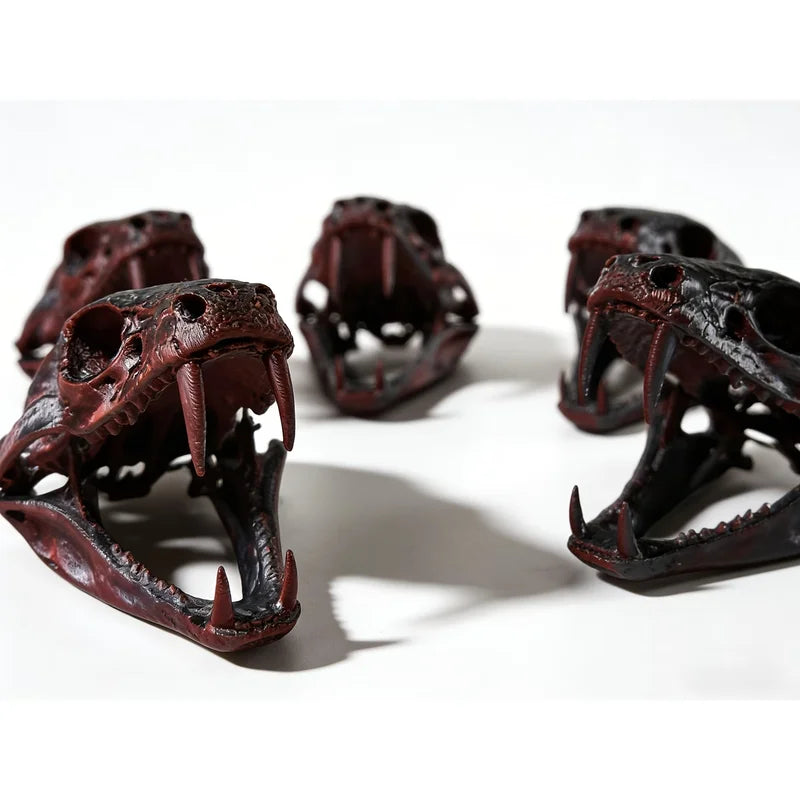 Terrifying Cobra Skull Statue Ornament - Cool Snake Skull Home Decor