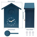 Modern Bird Wall Clock - Cuckoo Sound, Minimalist Design, 25x20cm