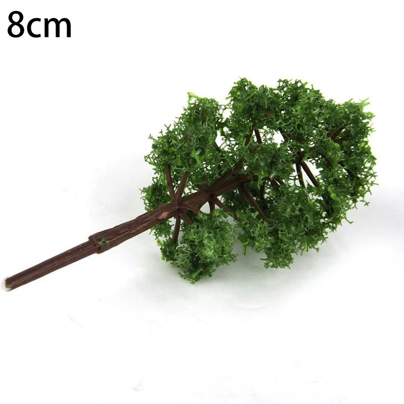 20Pcs Mini Model Trees for Scale Micro Landscape Diorama Train Layout DIY Decor