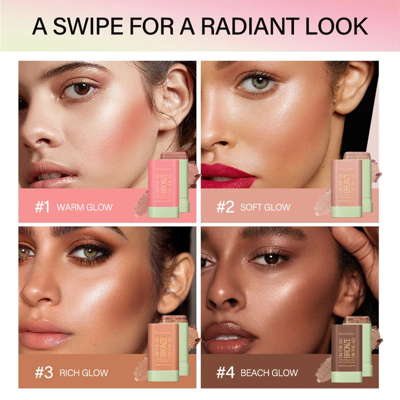 Multi-function Face Blush Stick - Waterproof Contour & Brightening Makeup