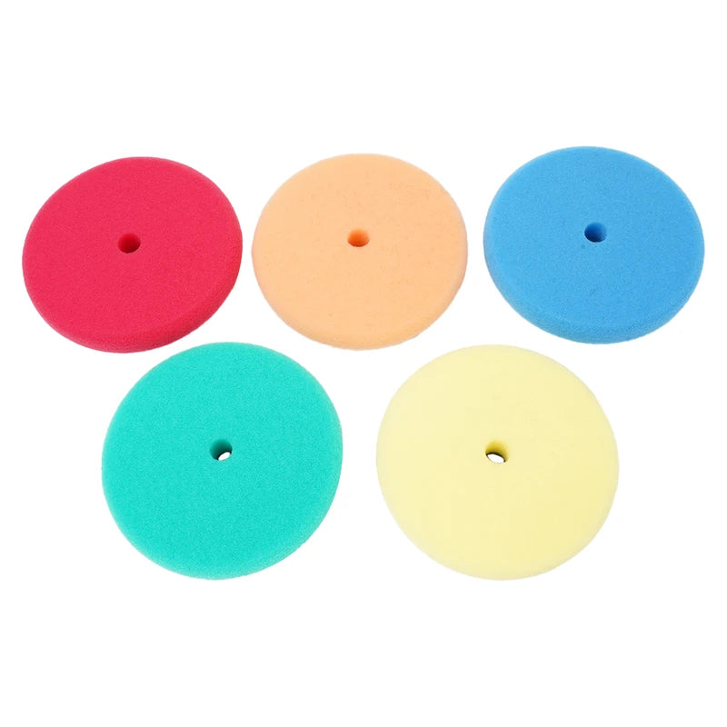 5 Pcs 3-Inch Car Polishing Pads Auto Buffing & Glazing Sponge Discs