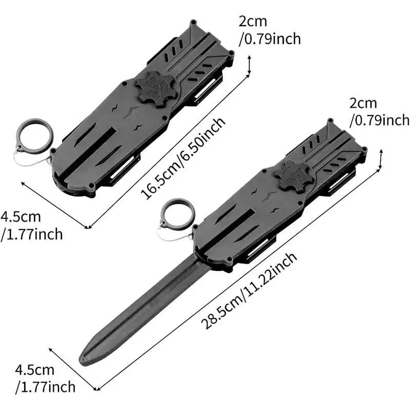 Retractable Toy Blade Sword for Role-Play Cosplay Kids Interactive Gift