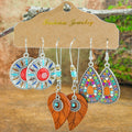 Boho Style Women's Geometric Dangle Earrings - Multi-Style Party Jewelry