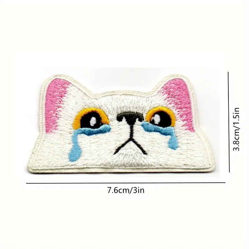 Cute Black Cat Embroidery Cloth Patch DIY Clothing Bag Accessories - Multiple Colors
