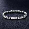 Luxury Gold and Silver Color Princess Bracelet Bangle for Women - Anniversary Gift Jewelry
