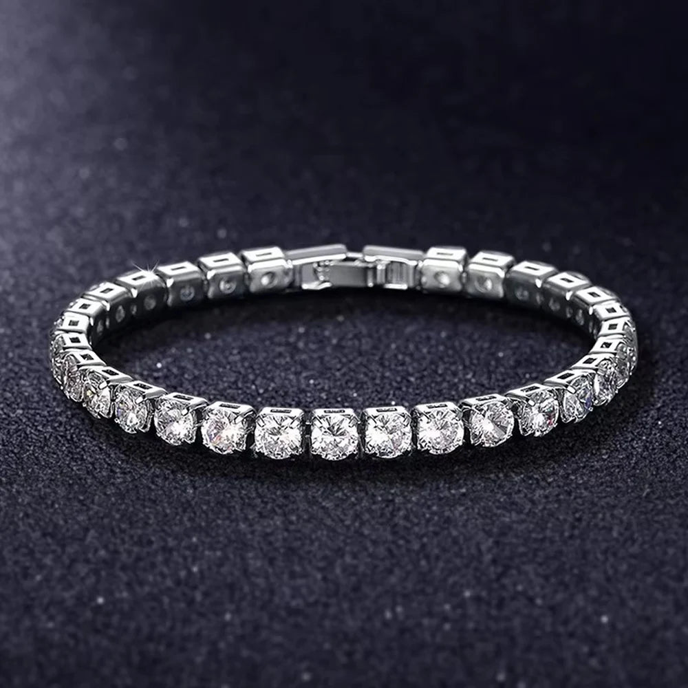 Luxury Gold and Silver Color Princess Bracelet Bangle for Women - Anniversary Gift Jewelry