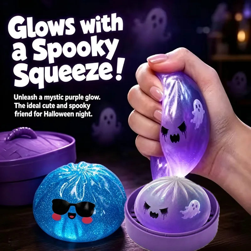 Soft Squishy Halloween Ghost Dumplings - Slow Rebound Stress Relief Toy
