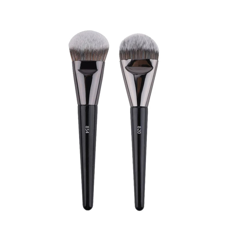 2pcs Makeup Foundation Brushes Set - Angled Flat Face Face Essential Beauty Tools