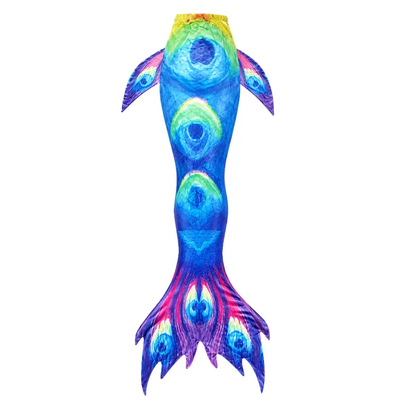 Fish Tail Mermaid Costume Swimsuit for Kids Beach & Halloween Dress-up