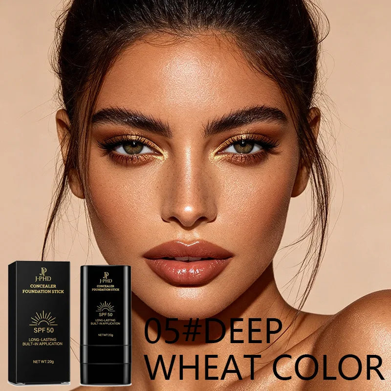 Full Coverage Waterproof Foundation Stick - Oil-Control Face Base for Velvet Makeup