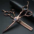 Professional 6-Inch Peacock Hair Cutting Scissors - Thinning & Styling Shears