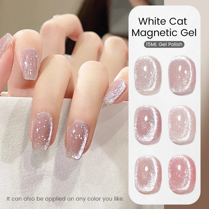 15ml Magnetic Glitter Gel Nail Polish - UV & LED Light Compatible, Semi-Permanent