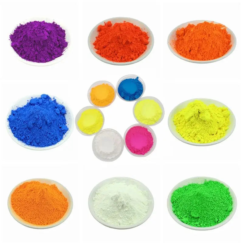 Neon Fluorescent Gradient Pigment Nail Glitter Powder for Nail Art and Crafts - 10g Bag