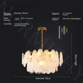 Luxury Ceiling Chandelier - French Retro Cloud Glass Lighting Fixture for Living Room and Bedroom