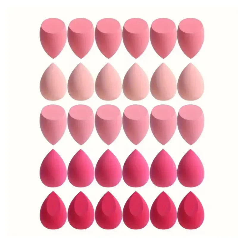 Makeup Sponge Set 4/7/18 Pieces for Liquid Powder BB Cream Application - Dual-Use Egg Makeup Tools