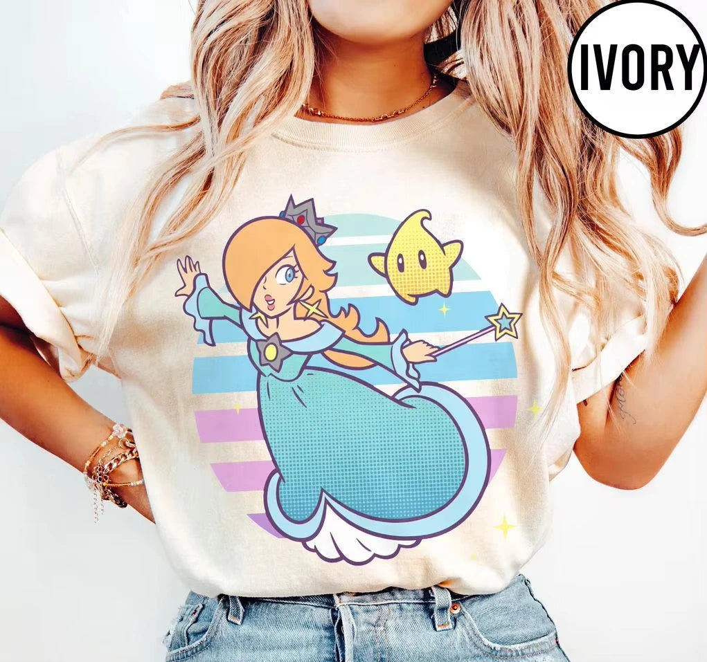 Summer Rosalina Luma Graphic Oversized T-Shirt for Men Women