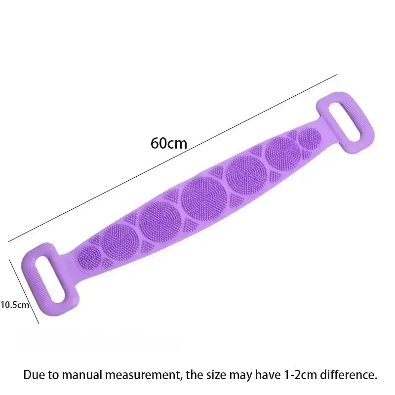 Silicone Body Shower Brush - Massage & Exfoliating Back Rubbing Tool