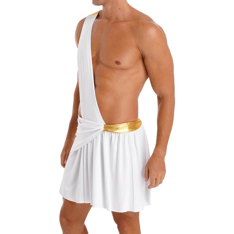 Greek God Costume Skirt for Men - Halloween Party Cosplay Knight Warrior Outfit