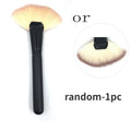Large Fan Makeup Brush for Foundation Blush Highlighter Powder - Soft Cosmetic Brush