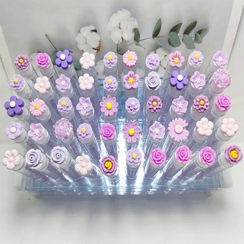 50PCS Reusable Eyelash Brush Tubes with Replaceable Dust-proof Storage & Eyebrow Brush