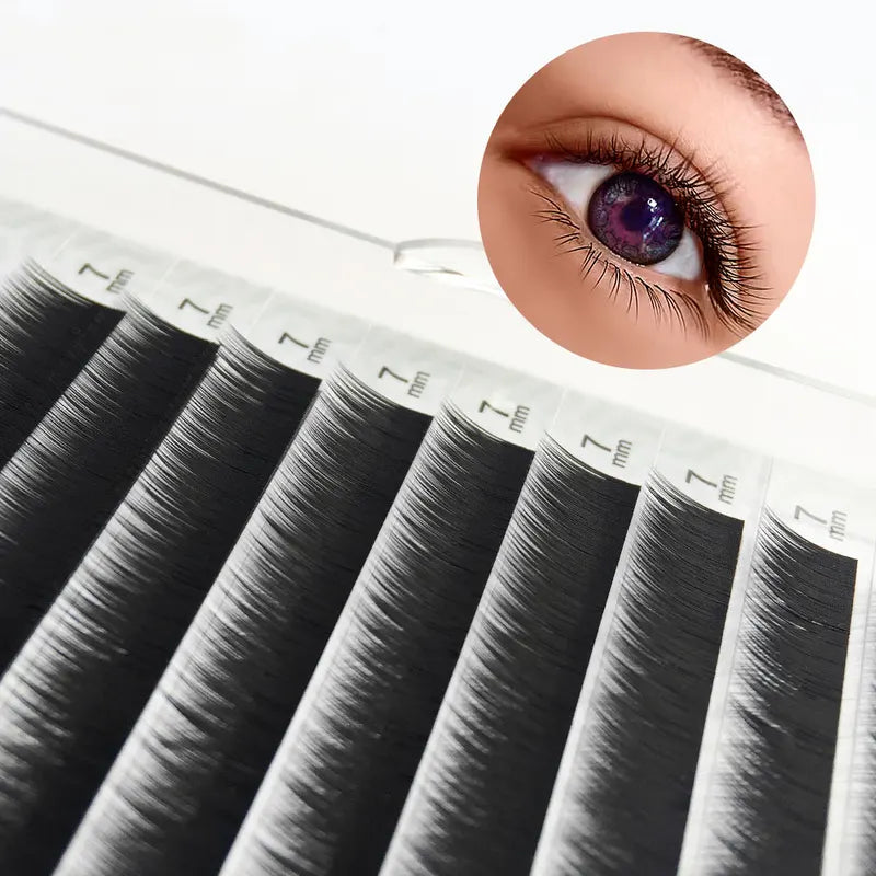Lower Lash Extensions 5-7mm Natural Short Individual Eyelashes - Mix Sizes