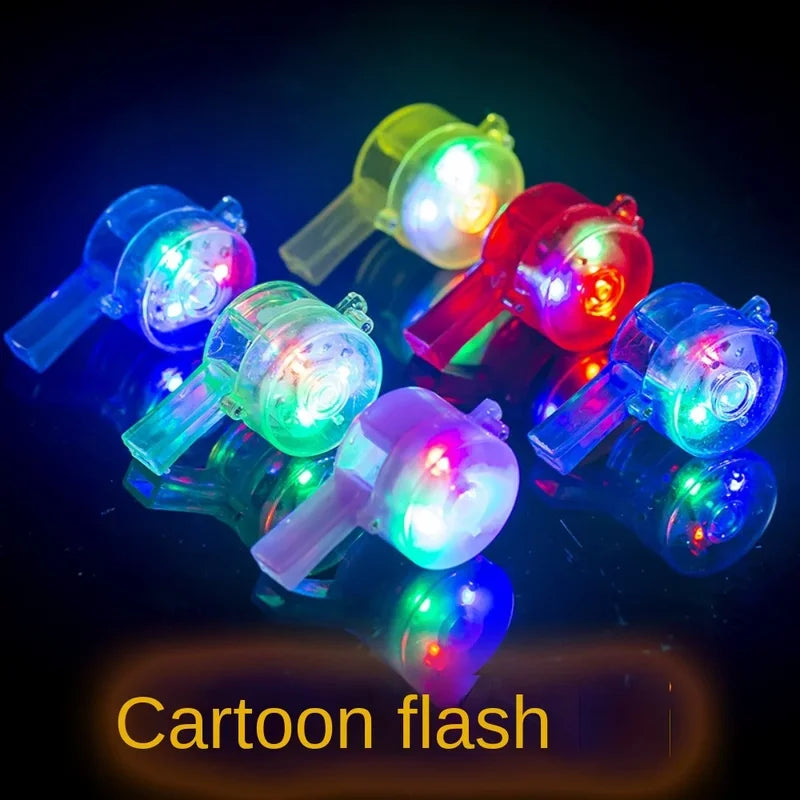 LED Cheer Props Flash Whistle Set for Kids' Parties and Events