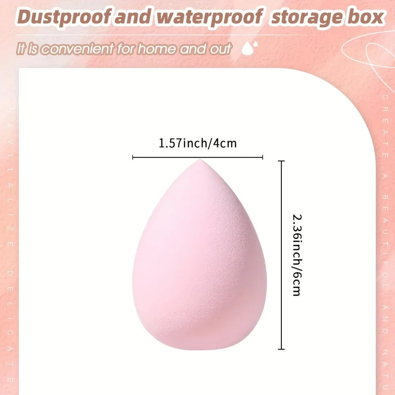 Makeup Sponges 12-Pack Latex-Free Dual Use Multi-Color Cosmetic Brushes