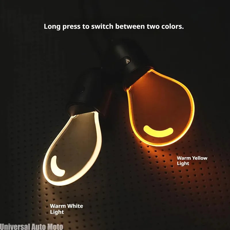Car Rearview Mirror Hanging Decor LED Bulb Atmosphere Lamp - Interior Light