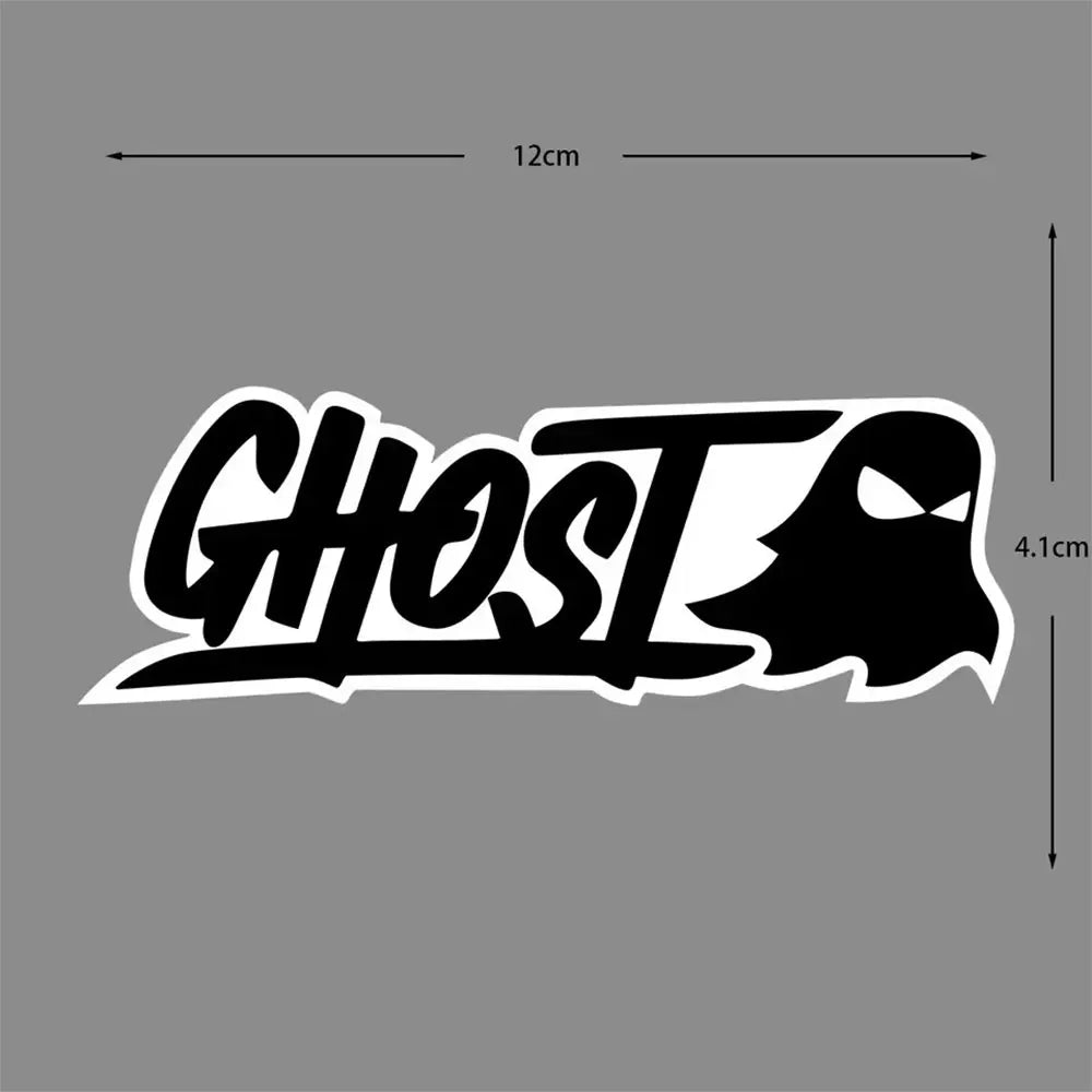 Halloween Ghost Motorcycle Reflective Vinyl Decal Waterproof Car Sticker Set