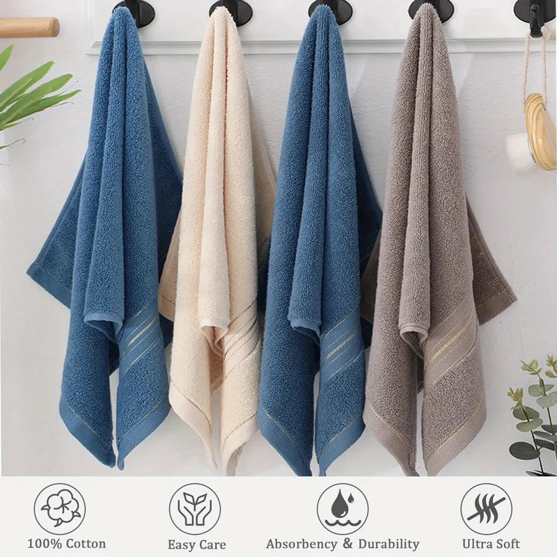 Multi-Purpose Cotton Bath Towels - Soft, Absorbent & Quick-Dry, 1-3 Pcs