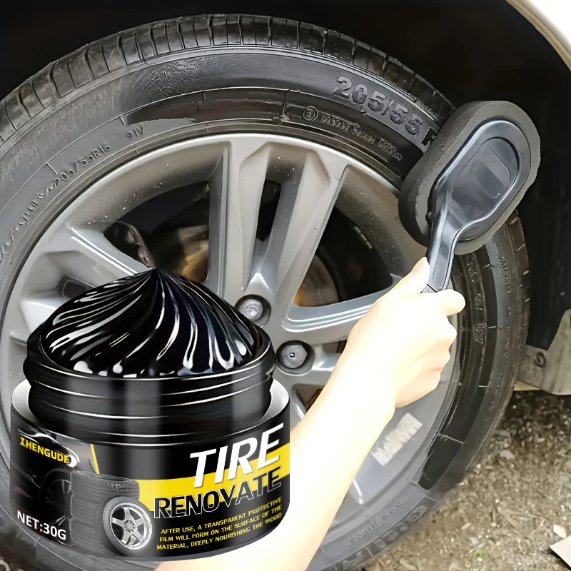 Car Tire Wax Protectant - Long-Lasting Shine and Repair for Tires & Accessories