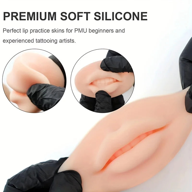 Reusable Silicone Lip Practice Mold for Permanent Makeup and Microblading