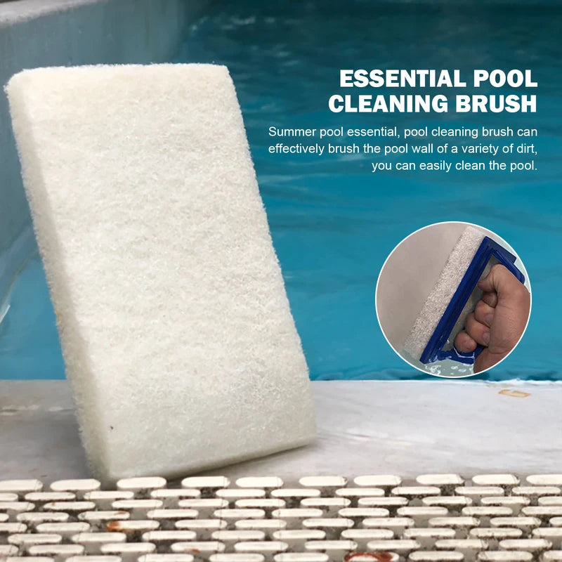 Pool Wall Cleaning Brush for Waterline and Surface Scrubbing - Spa and Pool Maintenance Tool