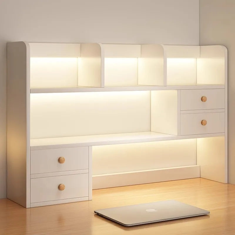 Small Multi-Layer Desktop Bookshelf - Office & Living Room Storage Shelf
