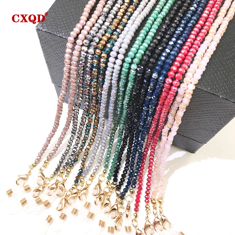 Fashion Eyewear Chain for Women Sunglasses & Mask Lanyard Beaded Necklace