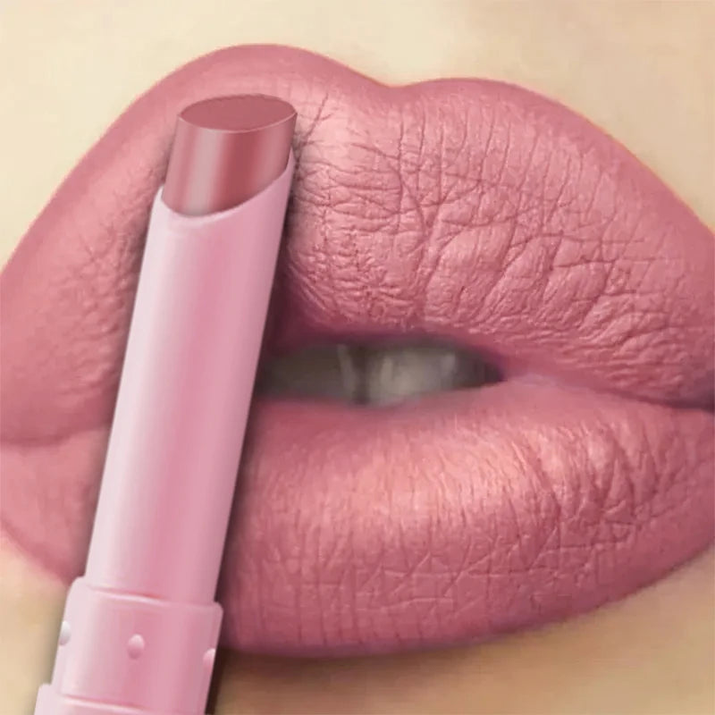 Waterproof Matte Lipstick Set - Long-Lasting Lip Gloss & Lip Liner Pen