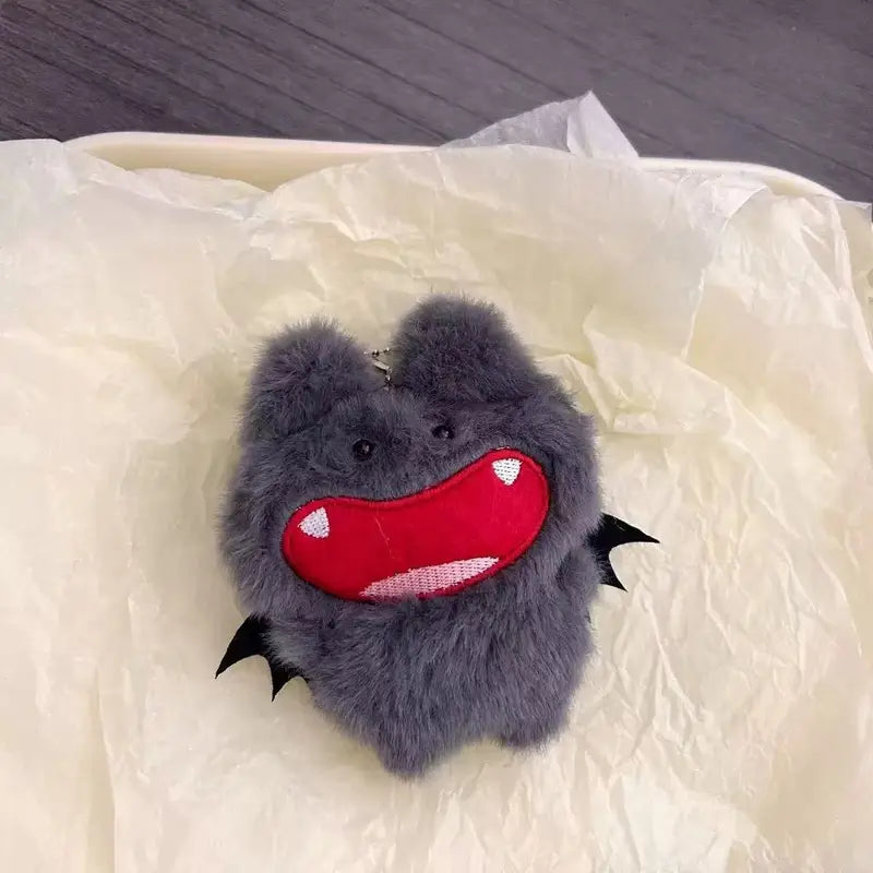 Halloween Demon Bat Plush Toy Keychain Bag Pendant - Festive Gift, Multiple Colors