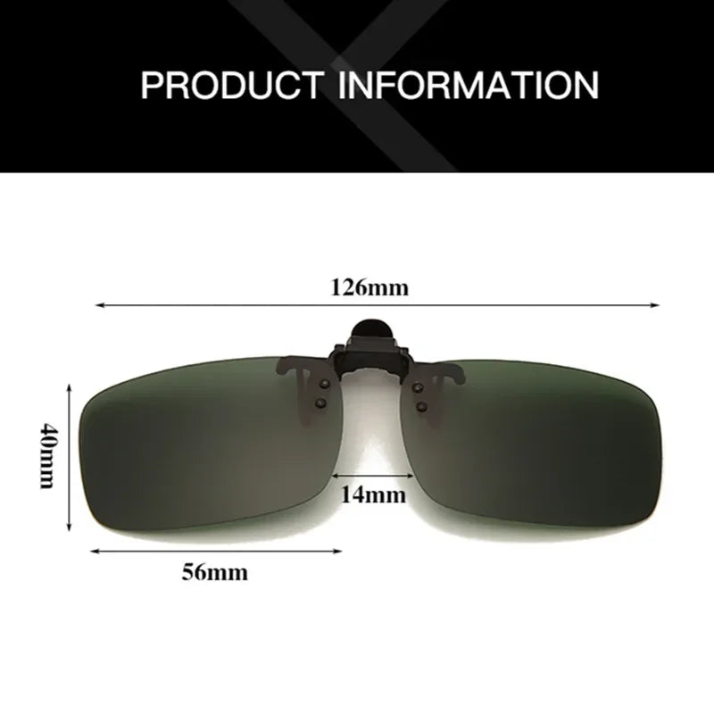 4pcs Polarized Sunglasses Clips for Eyeglasses UV400 Outdoor Shades Driving