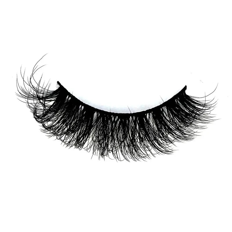 10 Pairs Dramatic Fluffy Faux Mink Cat Eye Lashes - Wispy Long Volume False Eyelashes