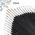Miniature Paint Brush Set for Acrylic Watercolor Oil Painting - 11/22 Pcs