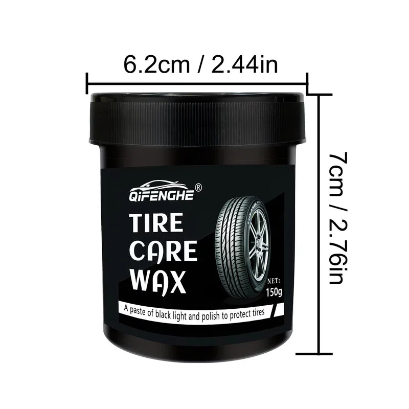 Car Tire Care Wax - Hydrophobic Tire Polish & Shine Protectant