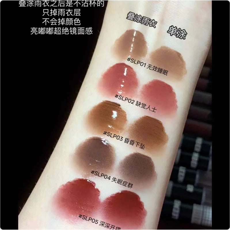 Double-End Liquid Lipstick Set - Matte & Gloss Finish, Hydrating Makeup
